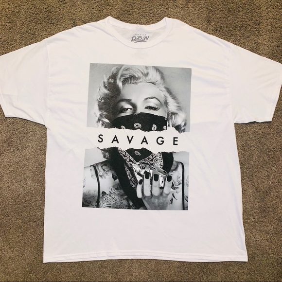 Poison Other - Poison Marylin Monroe graphic white T-shirt XXL